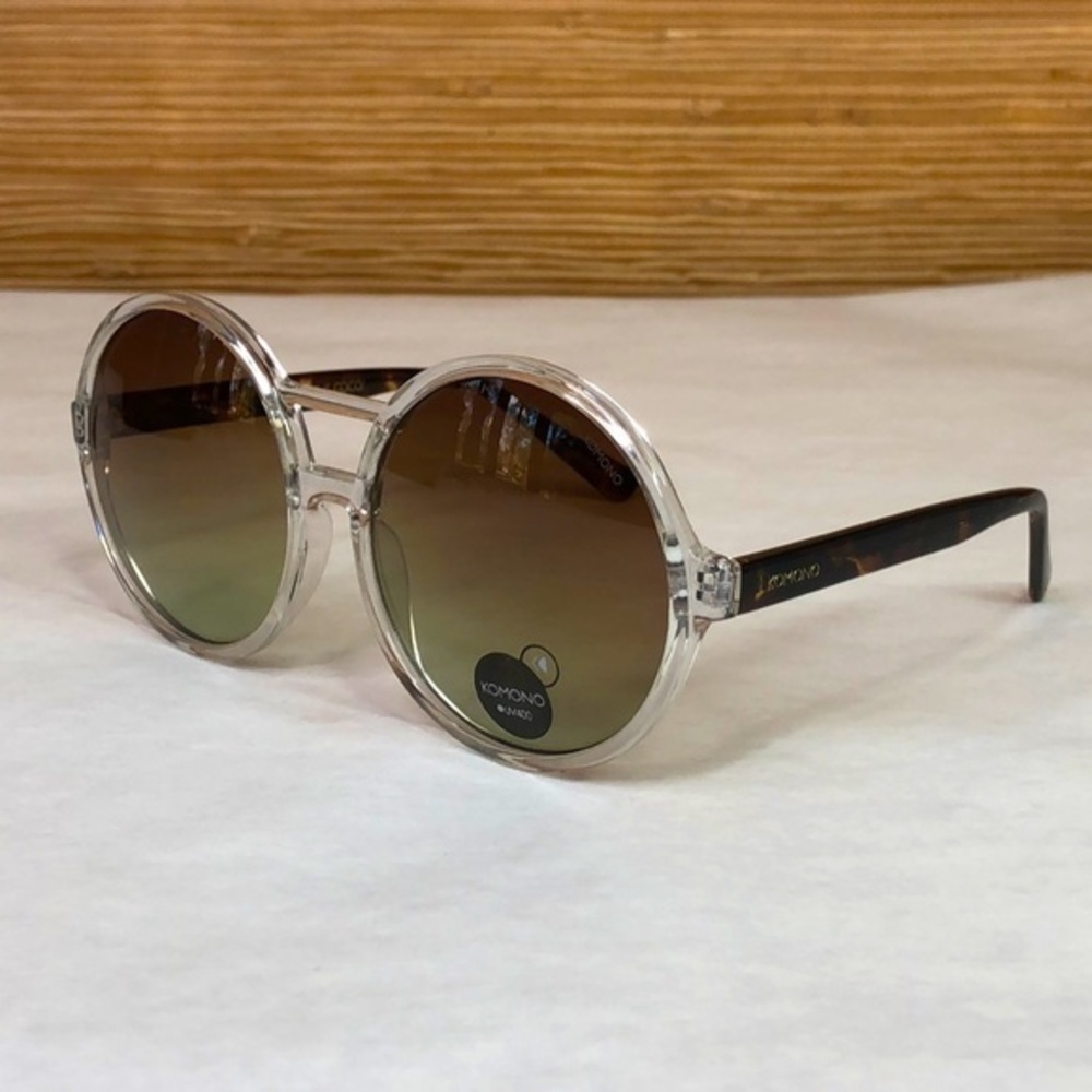 KOMONO Coco Clear/Tortoise Sunglasses (NEW) - Picture 5 of 12